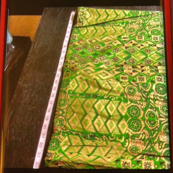 FAD WOMEN 3PC GREEN MULTICOLORED ONE SIZE JACKET SKIRT TANK AFRICAN PRINT SET - Picture 6 of 8